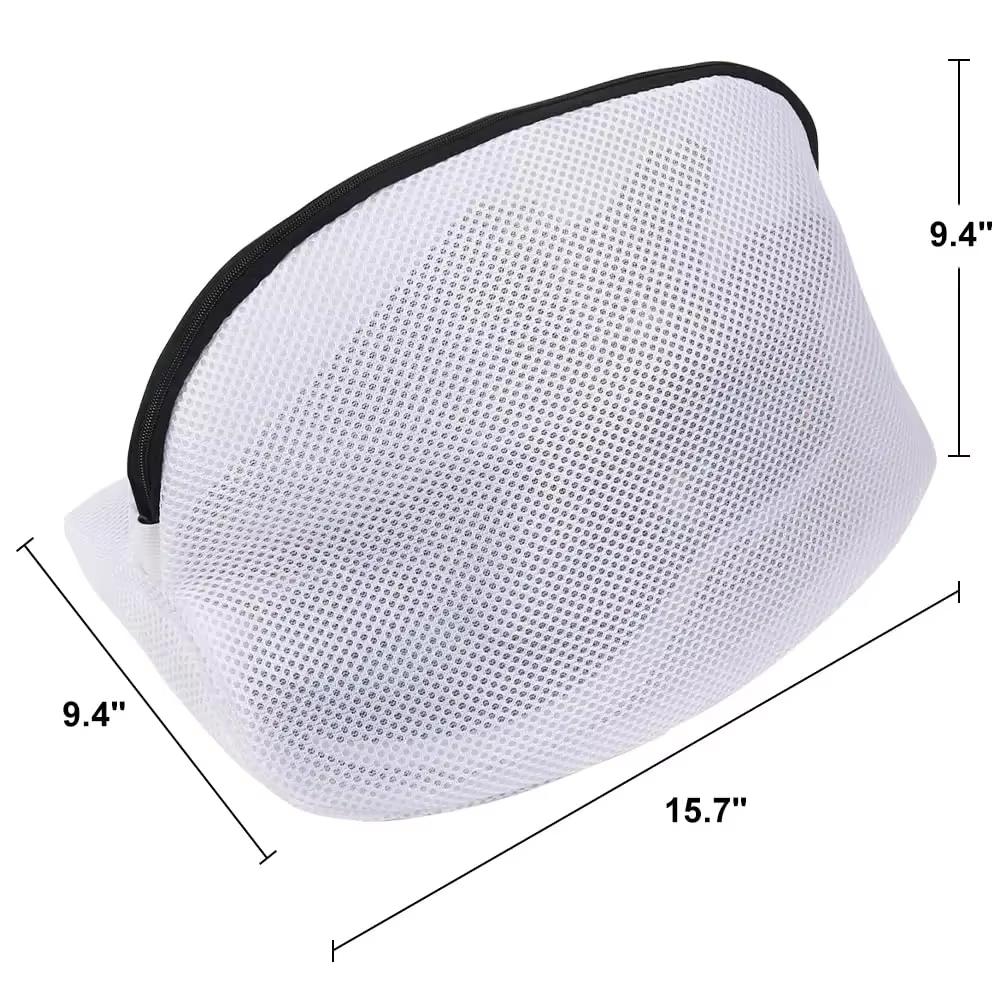 

1PC Mesh Laundry Bag with Zipper - Shoe & Clothes Washing Organizer, Delicates Wash Bag, Travel & Storage 1 PC