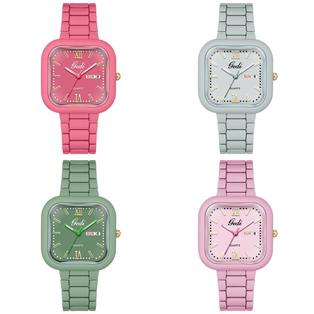Gedi Fashion Female Watch With Calendar Function Waterproof Quartz For Office And Daily Wear