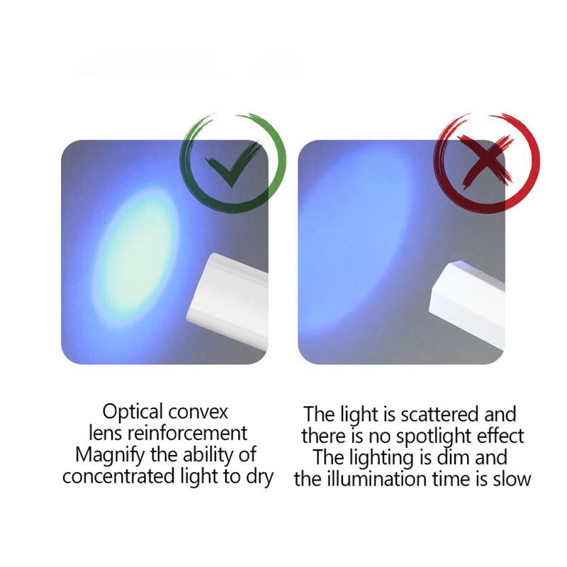 Mini  And Portable Salon Quick Dry Usb Rechargeable Digital Display Screenled Nail Lamp