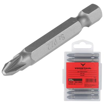 Cross Bit Set 10pcs S2 STEEL PZ PZ2x50mmVorstahl