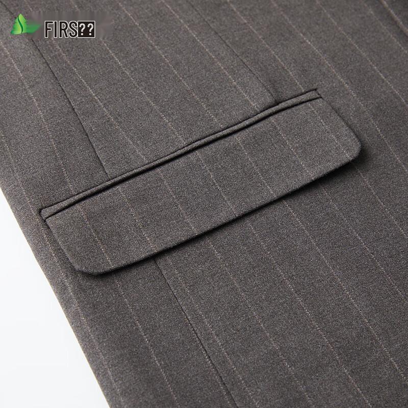 Shanshan Men's Slim Fit Striped Business Suit Set