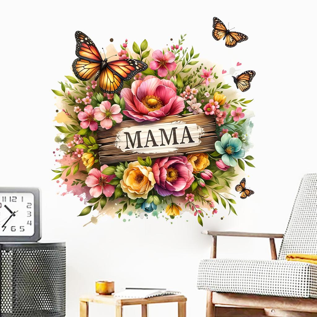 Mother's Day Themed Living Room Bedroom Entrance Wall Decoration Stickers