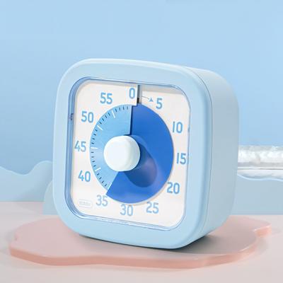 Nbdeal Study Timer - Quiet 60-Minute Countdown Timer (9.5 X 9.5 X 4 Cm) with Visual Time Display for Focus and Concentration For Kids and Adults (Sky