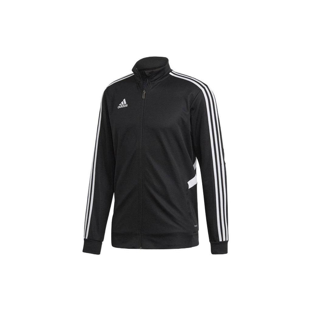 Adidas Vintage Sports Stand Collar Three Stripes Long Sleeve Jacket Men Jacket Black DY0102