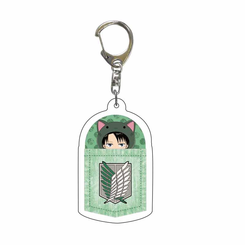 Attack On Titan Anime Acrylic Keychain Pendant - Creative Jewelry Gift