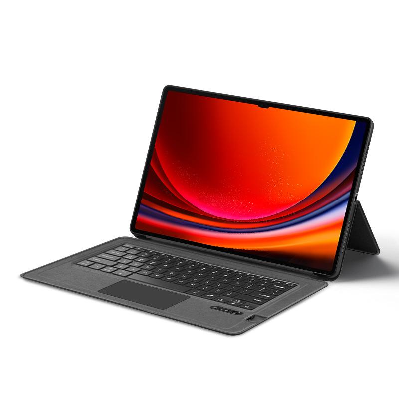 Vhodné pro Samsung Galaxy TabS9+ochranné pouzdro na tablet S9 11palcový dotykový Ultra Bluetooth klávesnice kožené pouzdro