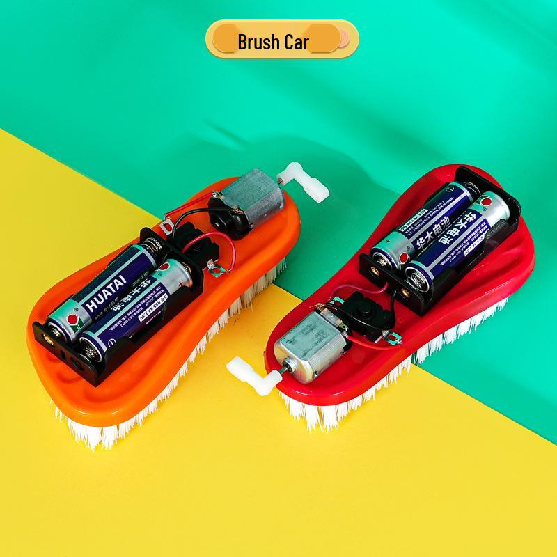 Brush Car DIY Kit for Kids: STEAM Science Experiment & Teaching Aid