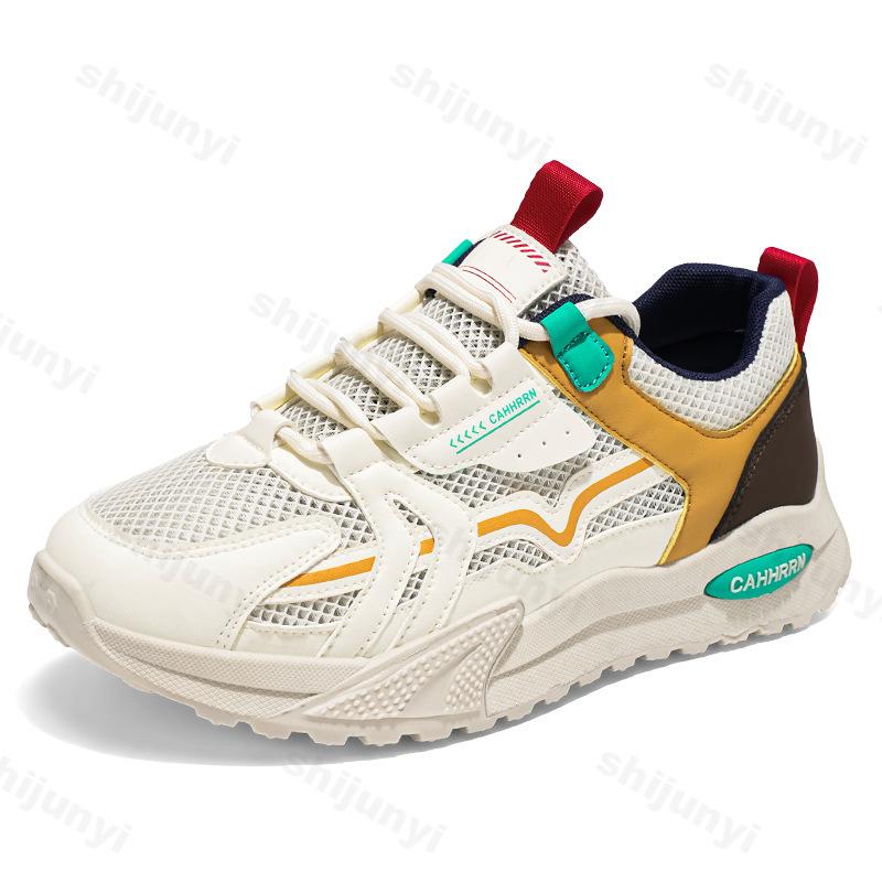 Mode 2025 Neue Herren Sport-Freizeitschuhe Sommer Modetrend Mesh Atmungsaktive Schuhe Bequem Vielseitig Dicksohlige Klobige Sneaker