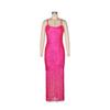 European & American Fringe Off-Shoulder Sexy Spaghetti Strap Bodycon Party Dress
