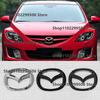 Plastic Car Front Trunk Emblem for Mazda 6 Logo Steering Wheel Badge 3D Body Replaced Sticker Rear Tail Refitting Decoration h4