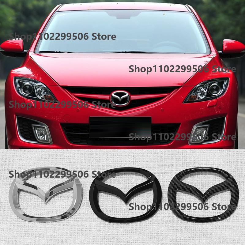 Plastic Car Front Trunk Emblem for Mazda 6 Logo Steering Wheel Badge 3D Body Replaced Sticker Rear Tail Refitting Decoration h4