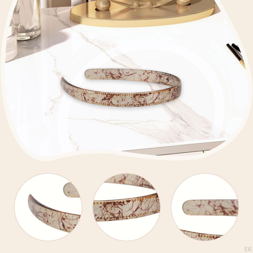 Einfaches Stirnband 16 mm breit Schlichte Mode Rutschfest Gezahnt Damen Haaraccessoires