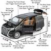 1:24 Denza D9 LM300H Toy Cars Miniature Model Pull Back Light Music Miniature MPV Rubber Tires Vehicle for Boys Educational Toys