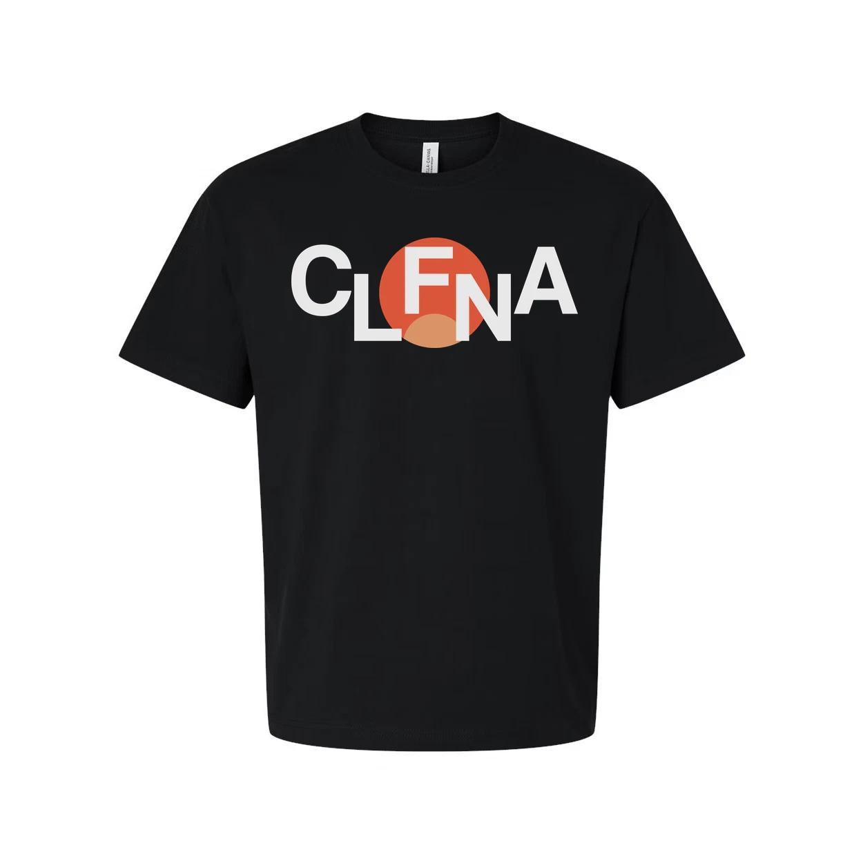 

Unisex Graphic Logo T Shirt With CLFNA Circle Design in Orange Accent For Everyd S