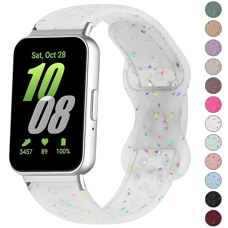 Silikonarmband für Samsung Galaxy Fit 3 Armband Sport Ersatz-Armband für Samsung Galaxy Fit 3 Band Zubehör