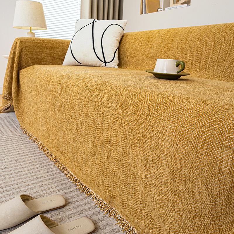 2025 new waterproof chenille sofa cover cloth towel non-slip and anti-cat scratch four-season universal all-inclusive universal cover