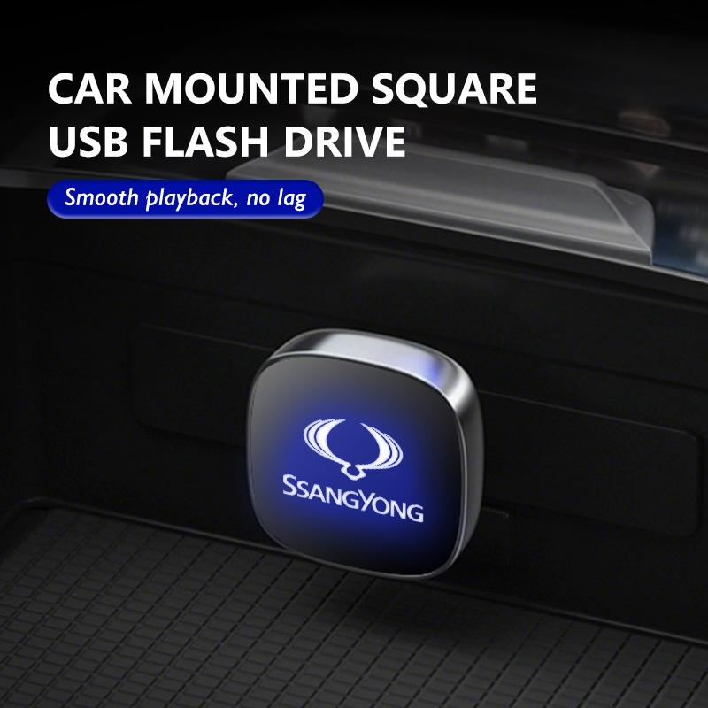 Clé USB pour Voiture 64 Go 32 Go 16 Go Clé Mémoire Clé USB Flash Cadeau Pour SsangYong Korando Rexton Kyron Rodius Tivoli Musso