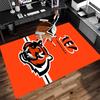 1pc Cincinnati Bengals LOGO Print Area Rug - Soft,Washable Non-Slip Indoor Mat for Office Chairs,Living Room,Home Office Decorative Rug
