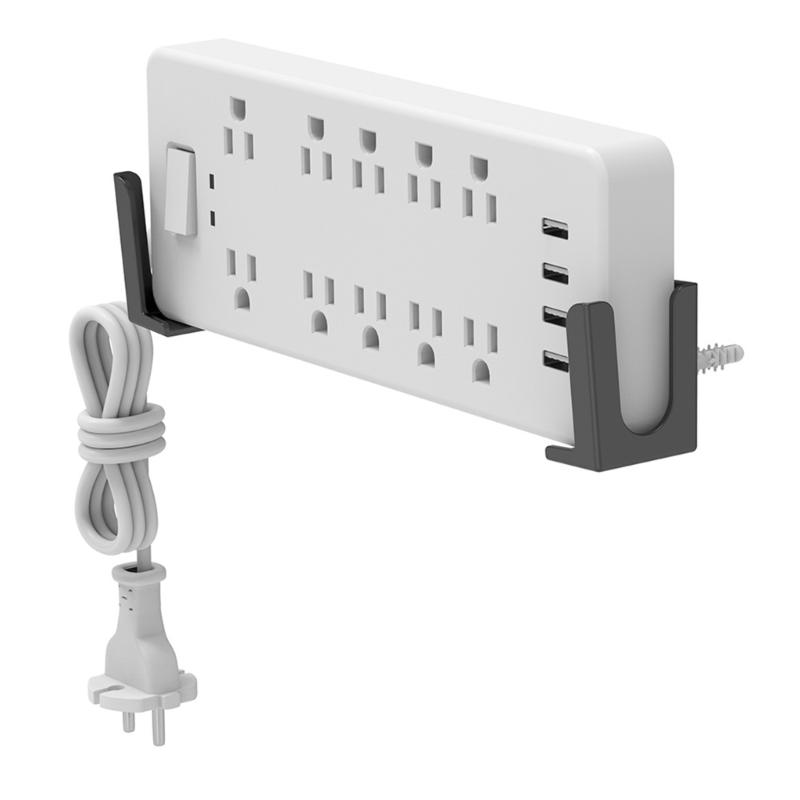 ABS Wall Mounted Power Strips Stand For Tablets Smartphones, Ideal For Smooth Surfaces Like Marble Wood, Glass, Tiles