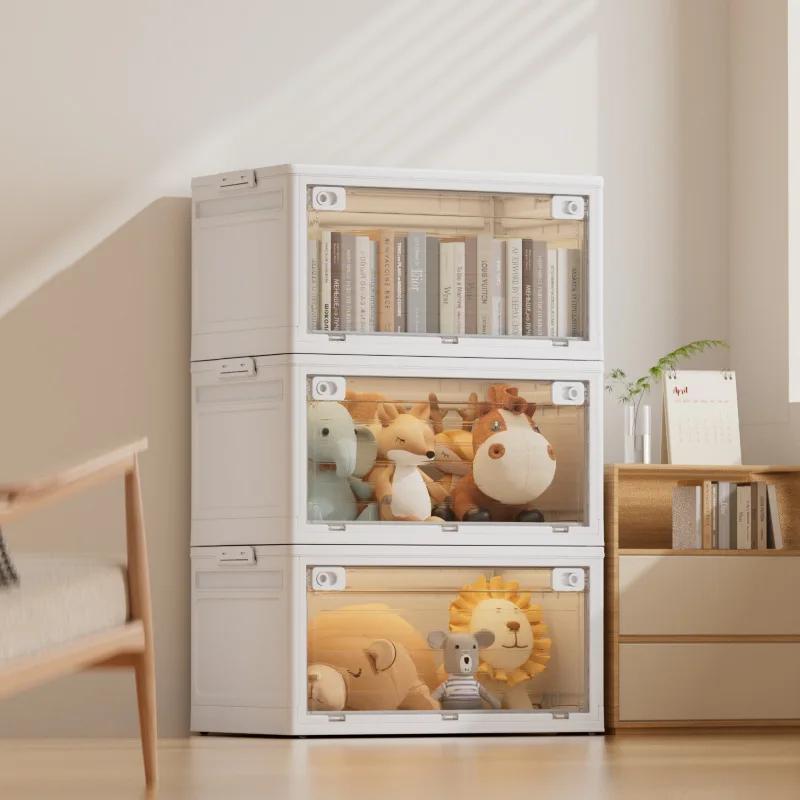 Storage Box Household Clothes Children's Toys Organizing Box Large Capacity Storage Box Folding Storage Box Plastic Locker