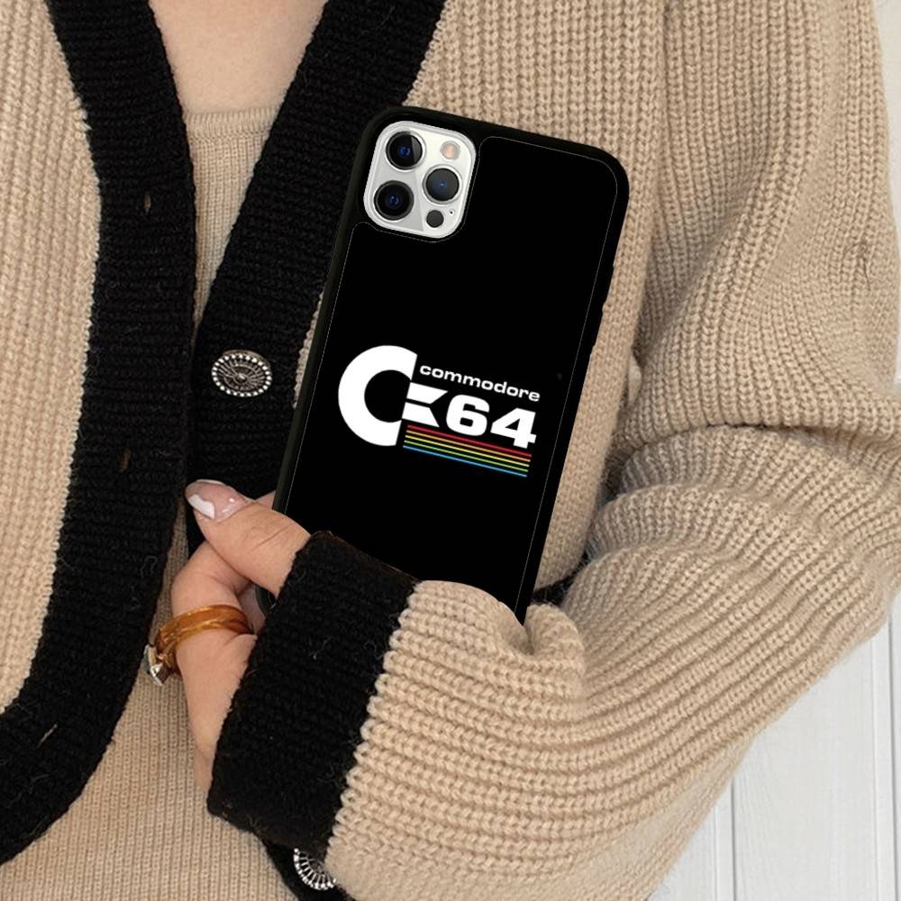 C-Commodore 64 PC+TPU Shockproof Protective Phone Case For IPhone17 14 15 16 Pro Max 13 12 11 17 Air