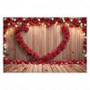 MOON.QG Valentine's Day Decoration Photo Background Candy Shop Teddy Bear Rose Soad Backdrops For Photography Studio Photozone