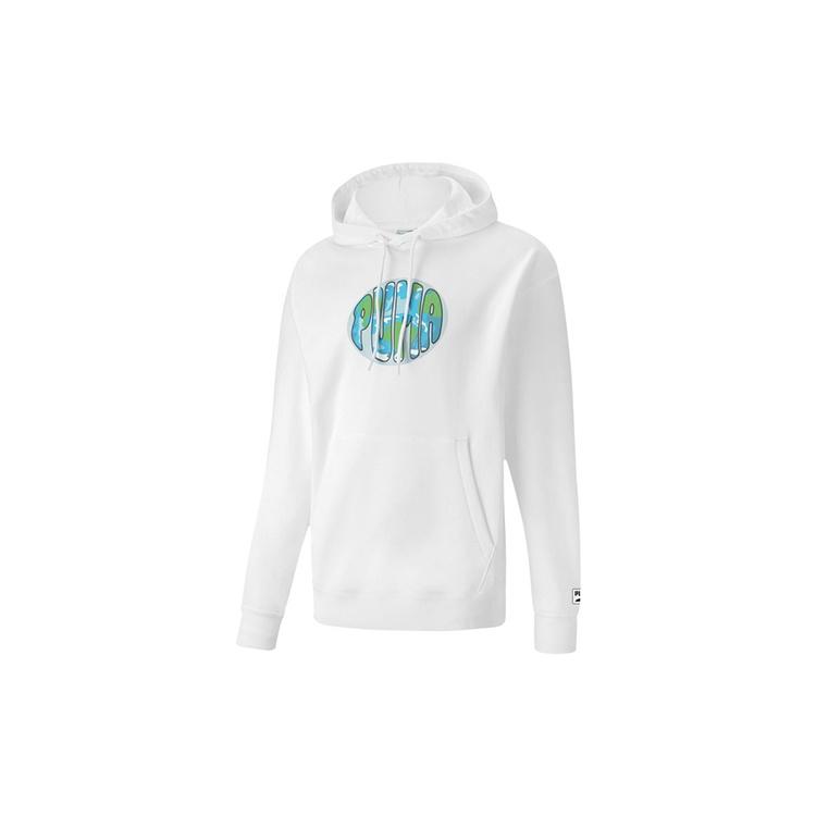 PUMA Downtown Printing Pullover Casual White Men s 599303-02 S
