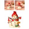 Christmas Ornament Trinket Box Jewelry Hand Painted Decorative with Hingd Rings Holder
