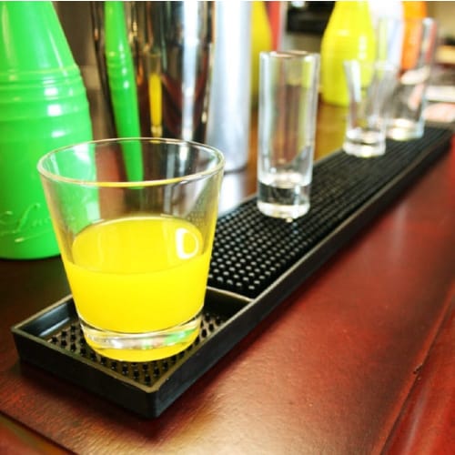 KURASHI Rubber PVC Bar Mat for Kitchen Counters, Large, 30cm X 45cm