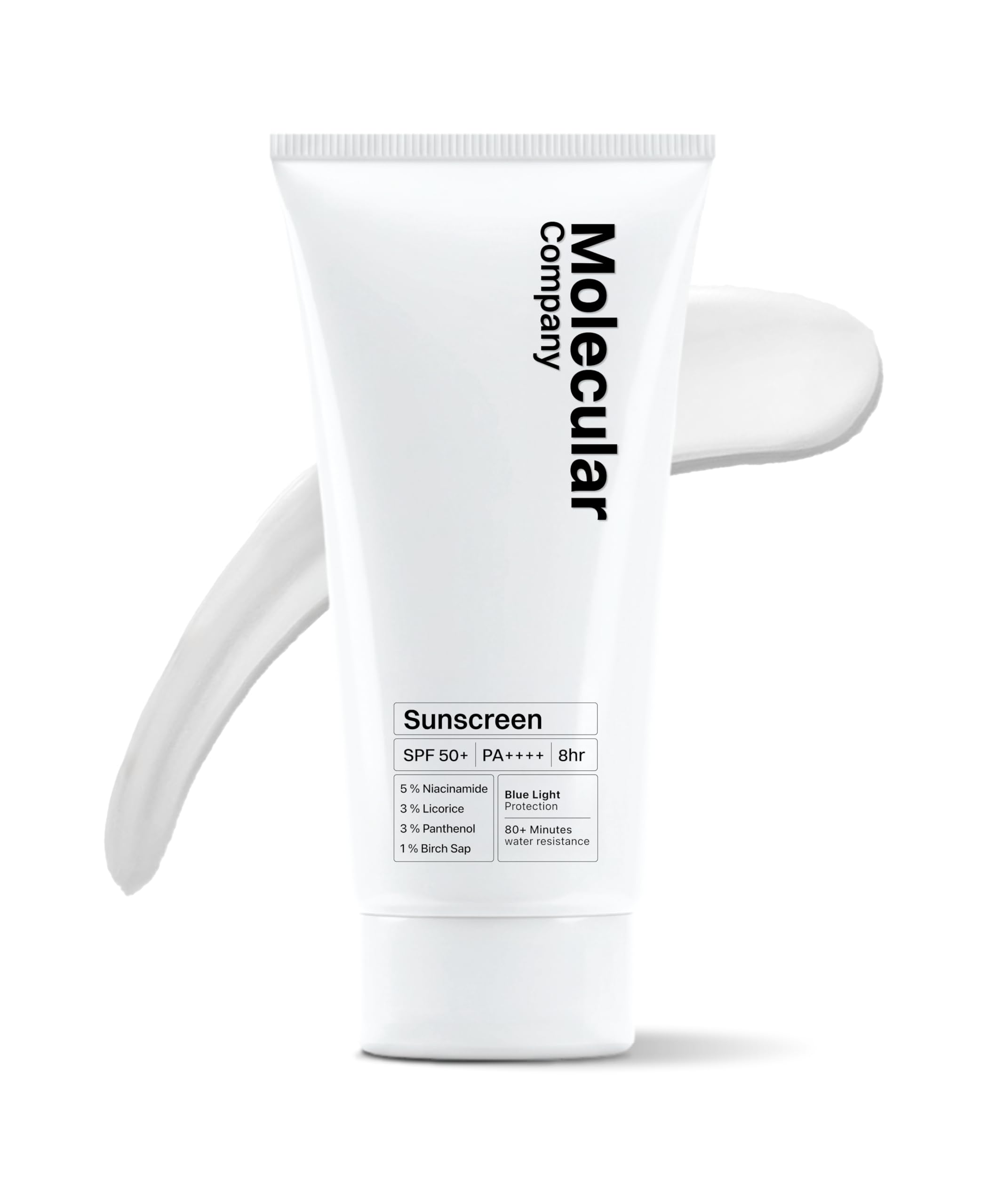 Molecular Company | SPF 50+ Pa++++ | 5% Ниацинамид | 3% Пантенол ( В 2 раза более увлажняющий, чем гиалуроновая кислота ) | 3% Лакрица 1% Березовый сок l Увлажн
