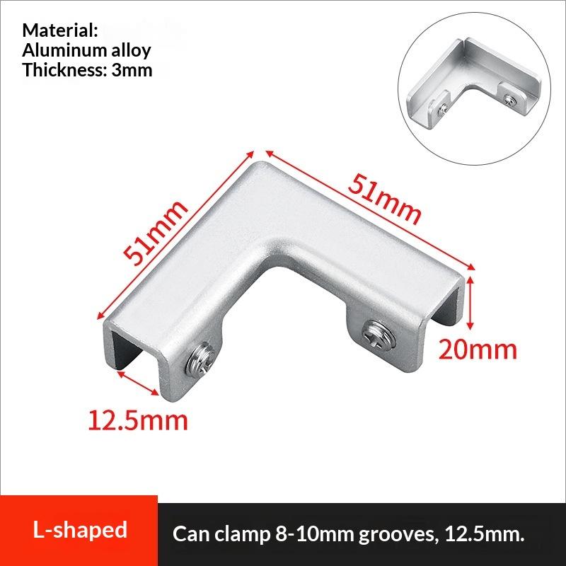1 buc Gard de Grădină Panou DIY de Îmbinare Plăci Ceramice Clip de Fixare Ranforsat Clește pentru Sticlă Combinație Clip de Fixare Pentru Cabinet Acvariu