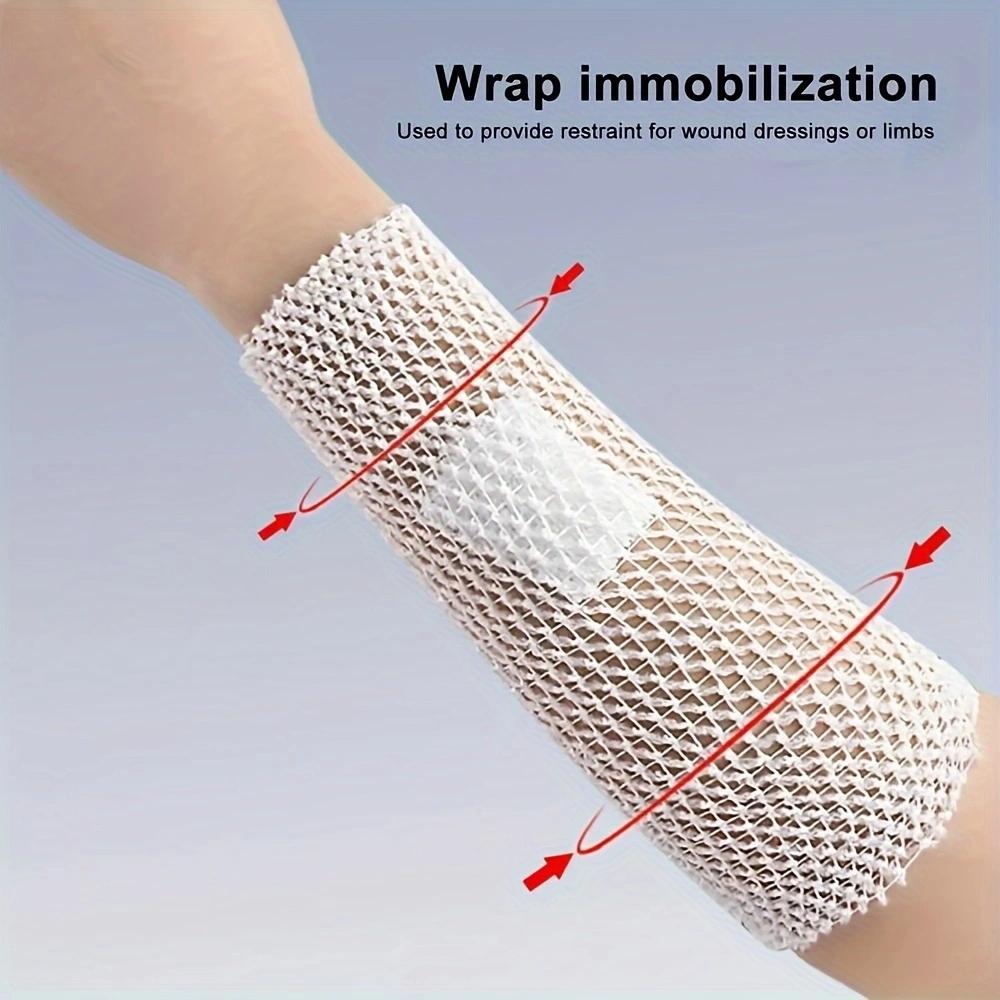 1 Roll Elastic Net Wound Dressing Breathable Bandage Retainer for Adults Ankle Net Tubular Bandage Mesh Tubing Tubular Gauze Fix