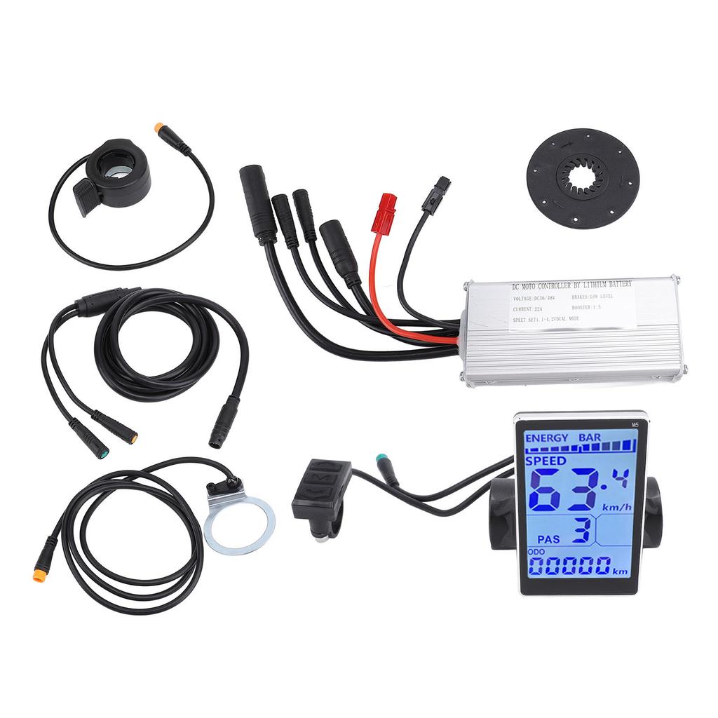 LCD Display Controller 36V 48V 22A Water Resistant LCD Display Meter Controller for Electric Scooter Folding Cycle