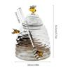 Honeys Dispenser Glass Honeys Jar With Stick Clear Glass Honeys Jar With Lid