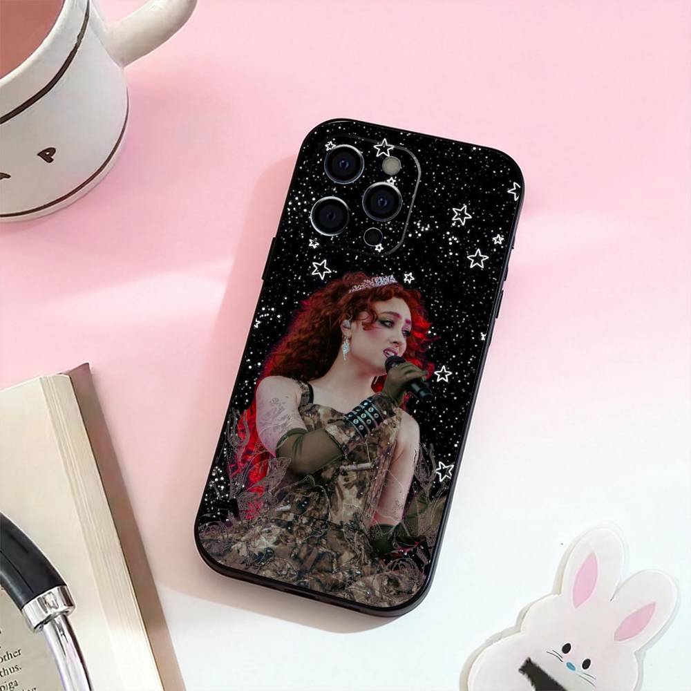 Singer C-Chappell Roan Phone Case For iPhone 17,16,15,14,13,12,11 Plus,Pro Max,Soft Silicone Black Cover