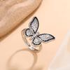 Xiaomi 925 Sterling Silver Rings for Women Couple Minimalist Handmade Buterfly Zircon Ring Fine Jewelry Gift Prevent Allergy
