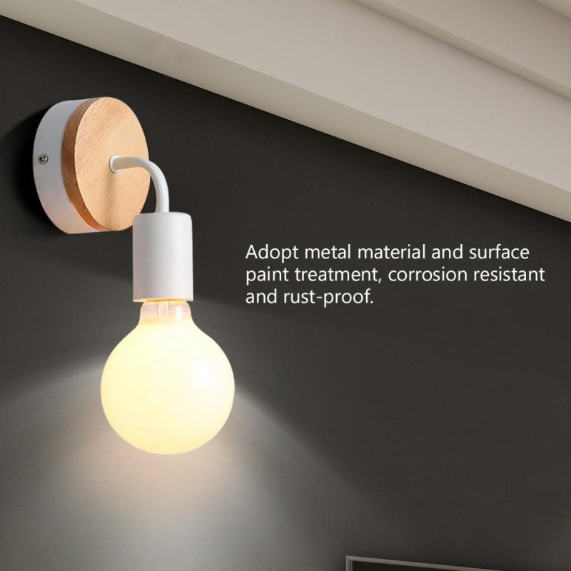 Modern Style WallMounted Lamp Holder Bedside Corridor Lampshade with