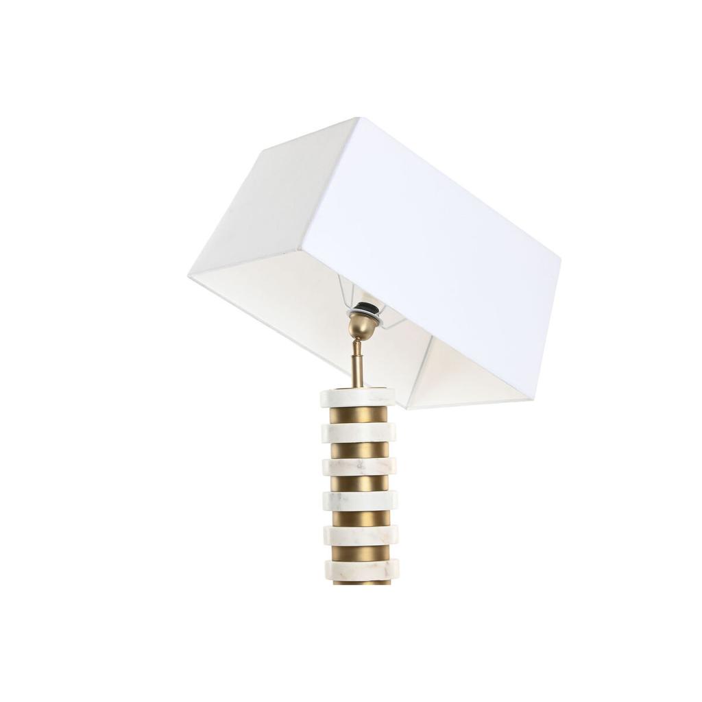 Desk lamp Home ESPRIT White Beige Golden 50 W 220 V