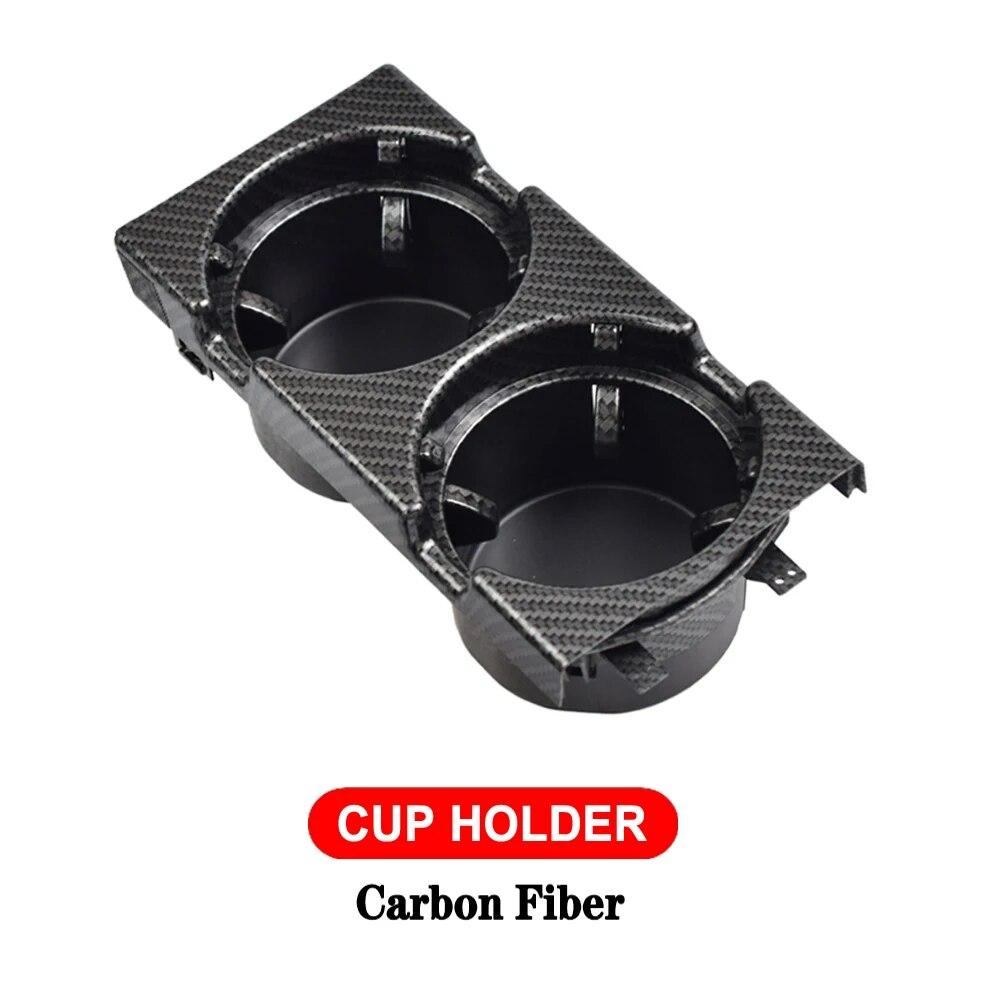 Car Center Console Water Cup Holder Beverage Bottle Holder Coin Tray For Bmw 3 Series E46 318I 320I 98-06 51168217953 Black