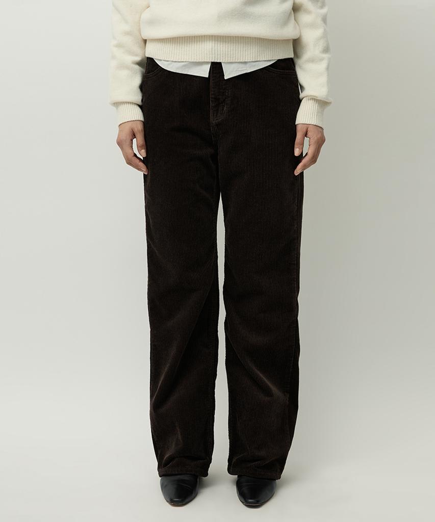 Leopeusaideuhwaiteulabel Relaxed Corduroy Pants Brown