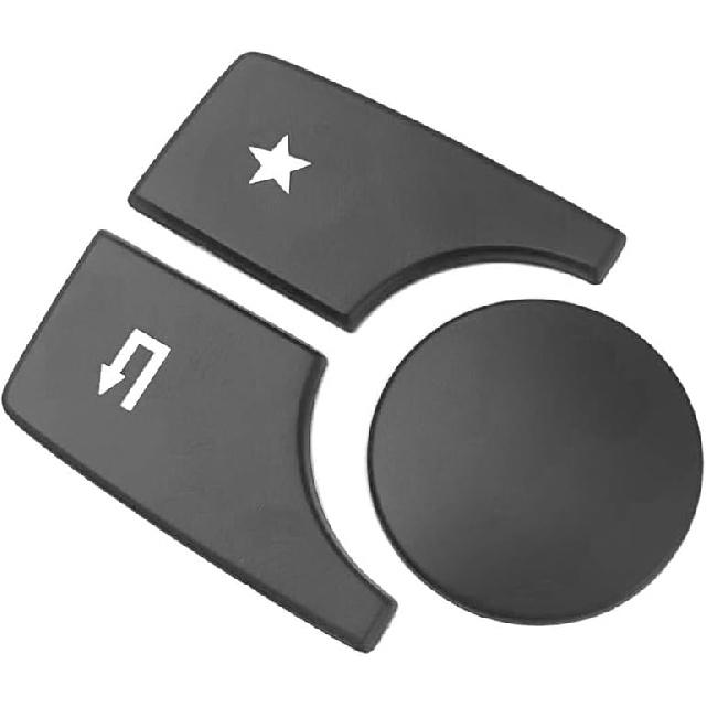 Black Car Console Multimedia Switch Button Cover Trim Sticker Compatible with Mercedes Benz A B Class CLA GLA W176 W246 C117 W117 X156(Model B)