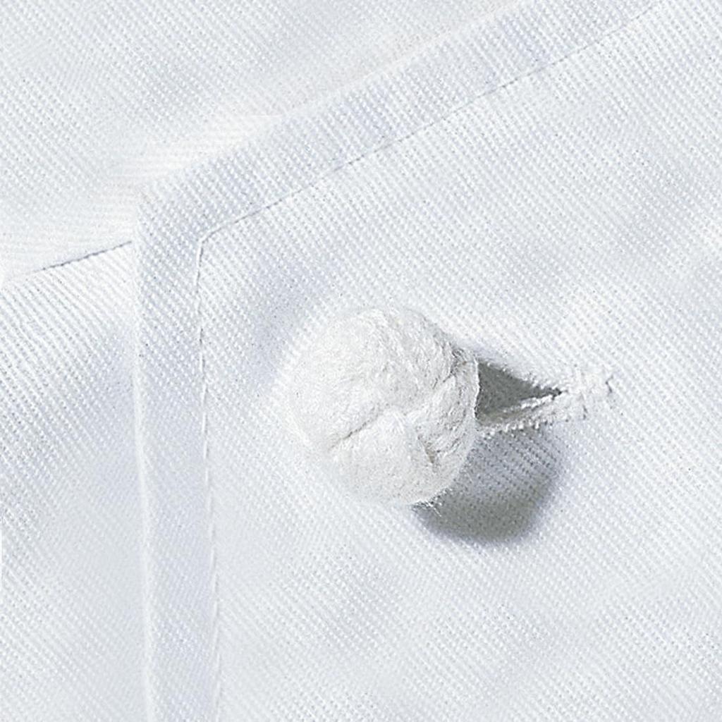 [Seven Uniform] AA0498-0 White L Chef Coat, 3/4 Sleeve, Unisex, Inner Pocket, Wrinkle-Resistant, for Chefs, Restaurants, and Food Service Workers