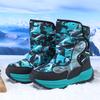 TUINANLE Boys' Winter Snow Boots, Non-Slip, Extra Warm, Medium To Large Sizes, Outdoor Hiking Footwear Children