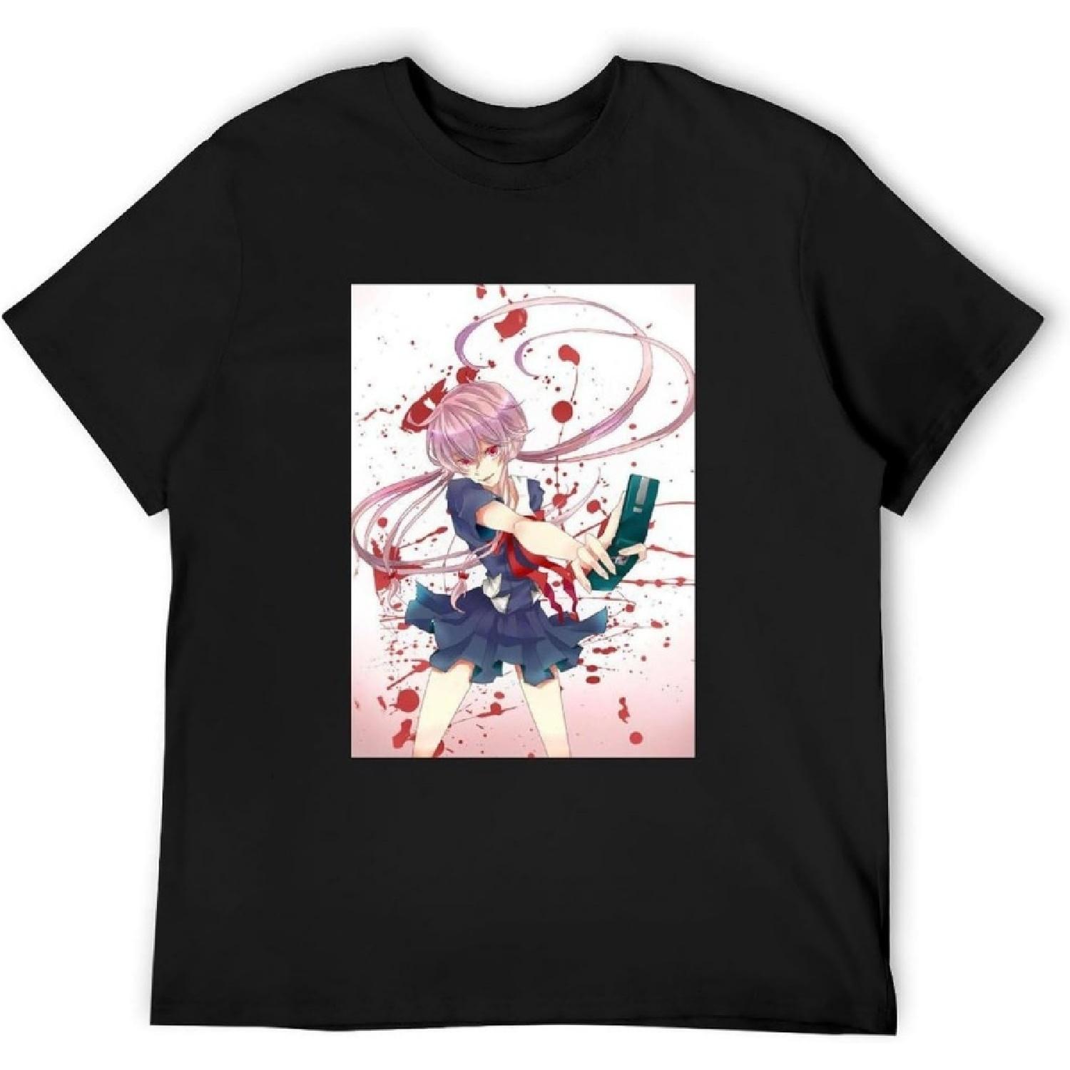 Мужские Дневник Будущего Юно Гасай Мужские Для Зала Мужские Футболки Черные S