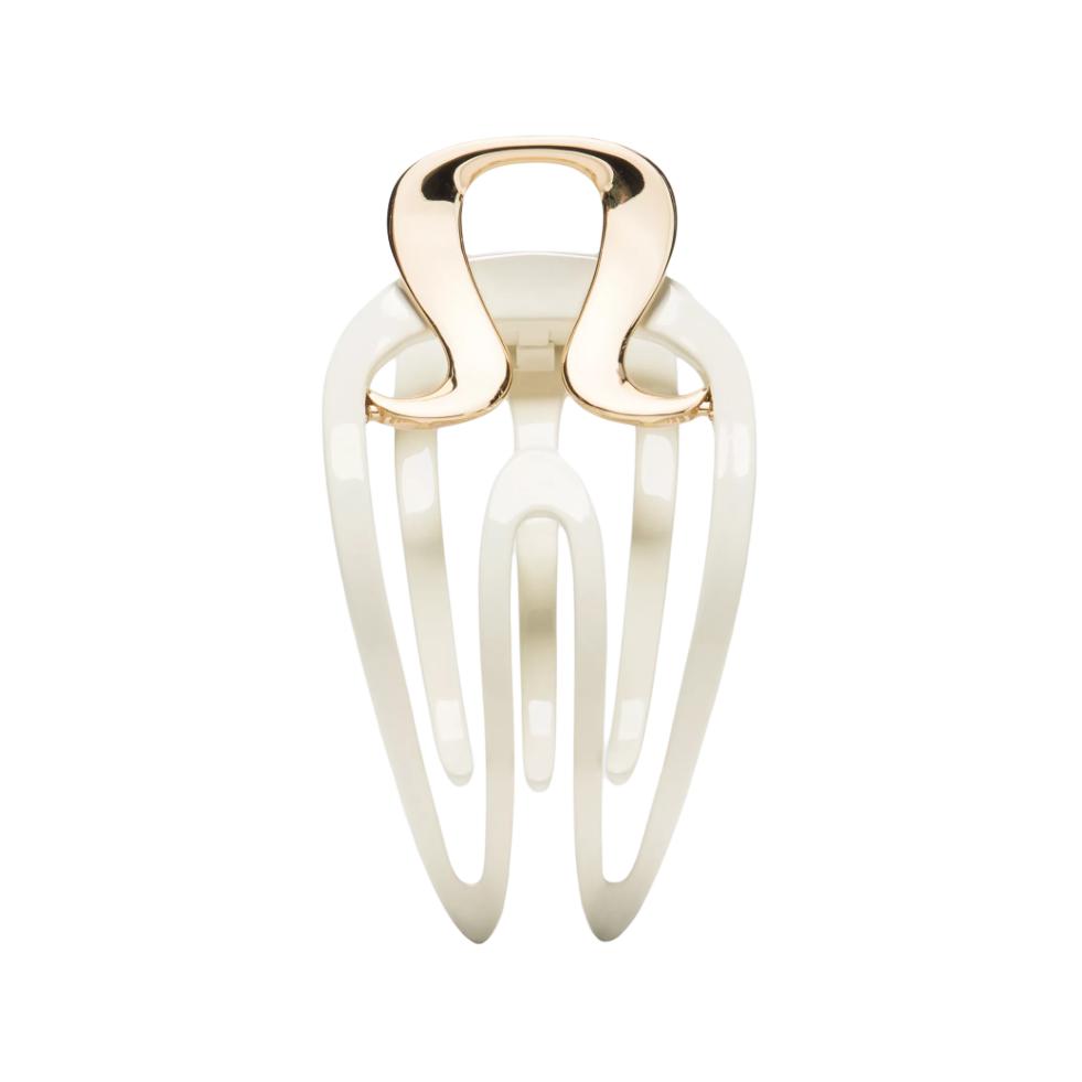 Lululemon Brand Logo Design Recycled Polymethyl Methacrylate Hair Clip Women Hair Accessories White Gold LW9FT6S BBAY/SLVR, Burgundy Red & Silver