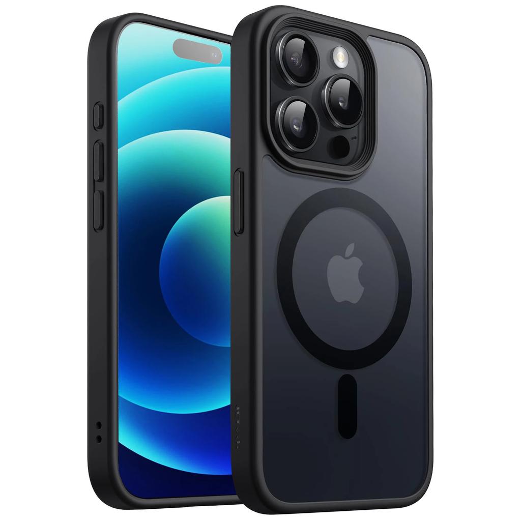 Magnetic For Magsafe Matte Translucent Frosted Shockproof Case For iPhone 16 15 14 Plus 13 12 11 Pro Max Wireless Charging Cover