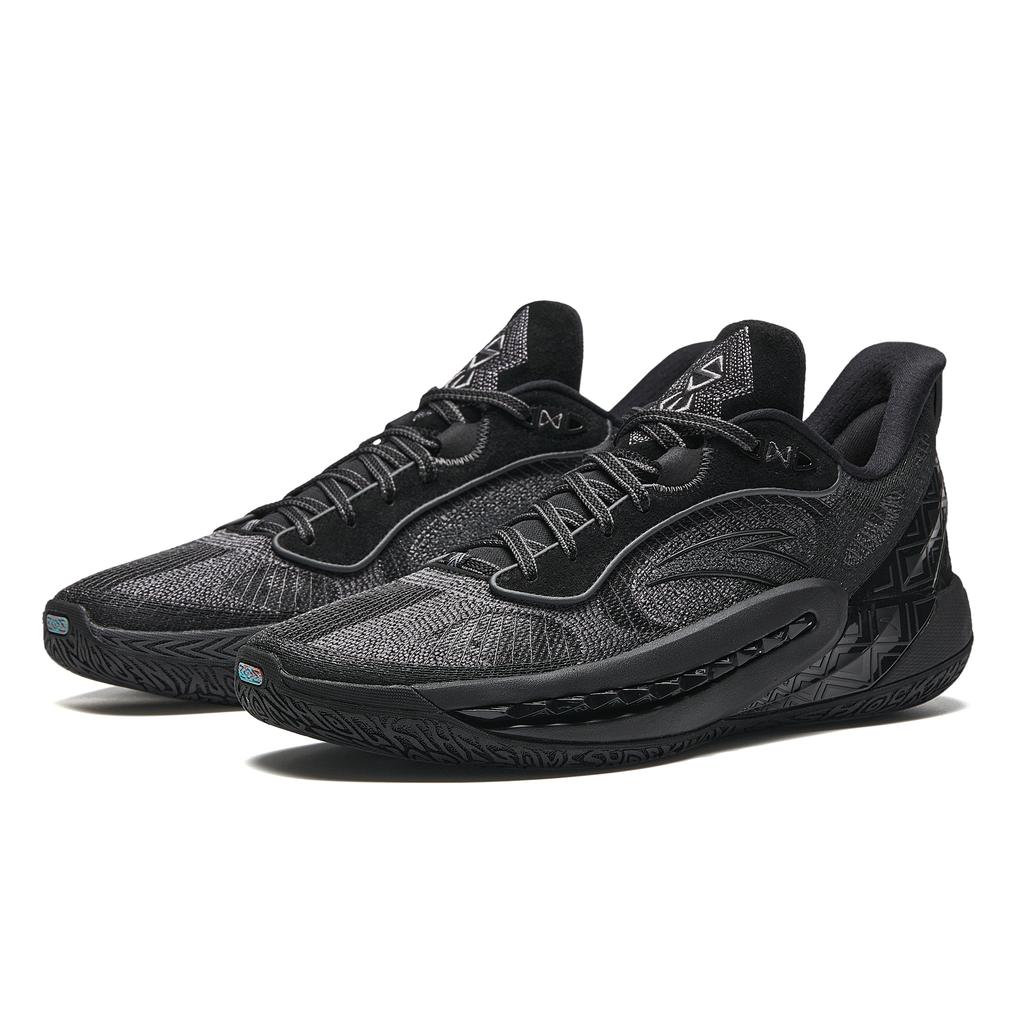 Anta Shock Wave 6 Pro Kyrie Irving Black Knight Men Sneakers Grey 112431111-1