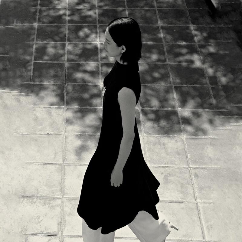 VEROMODA 2025 Summer Sleeveless A-Line Little Black Dress