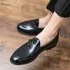 Fashion Leather Shoes Man Casual Loafers Luxury Design Slip on Male Dress Shoes Leisure Style Big Size Good Wear-resistant Sole