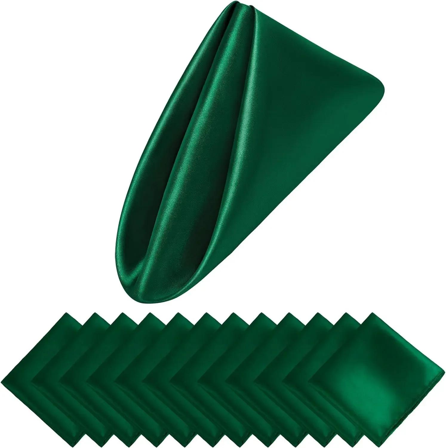 24 шт. 30*30 см платок атласные салфетки для ужина в отеле романтическое свадебное — фото 12